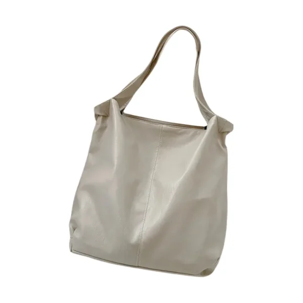 Grand sac à main rétro blanc