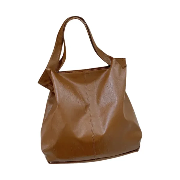 Grand sac à main rétro camel