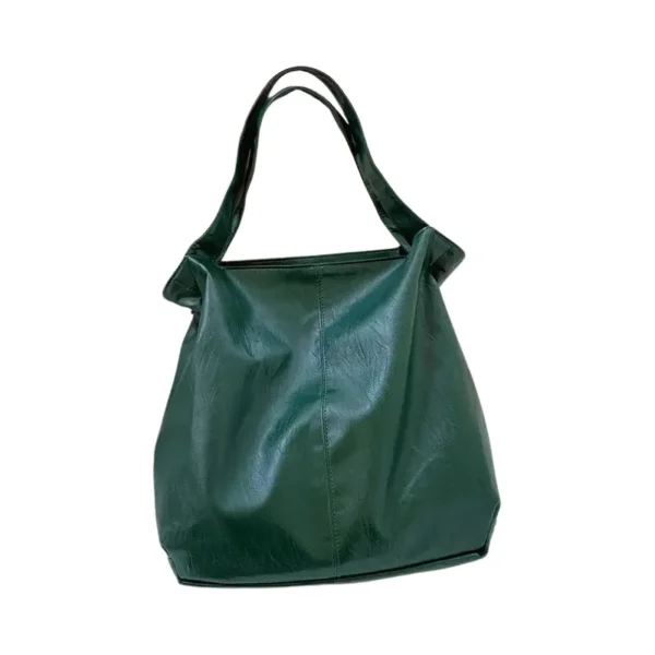 Grand sac à main rétro vert pratique