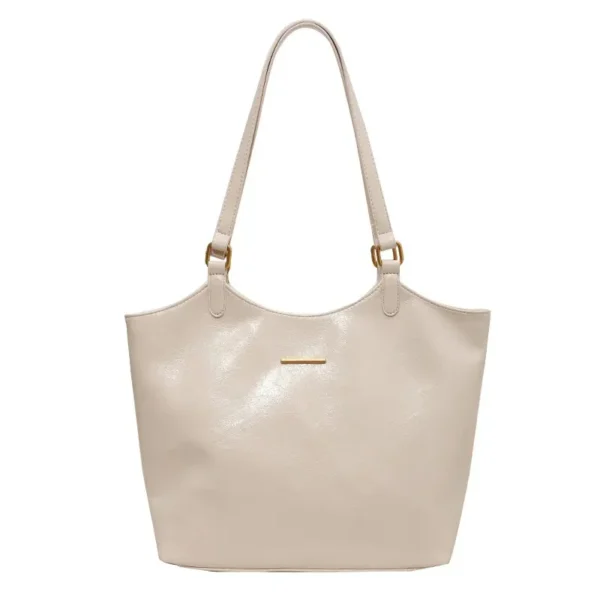 Grand sac à main vintage beige