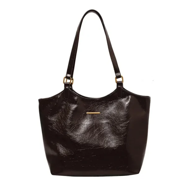 Grand sac à main vintage marron
