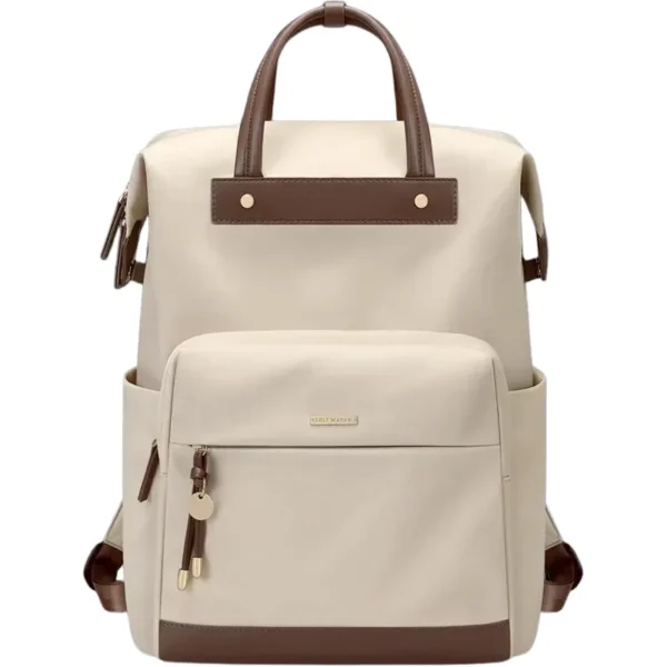 Sac à dos à main décontracté beige