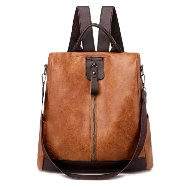 Sac à dos à main souple camel