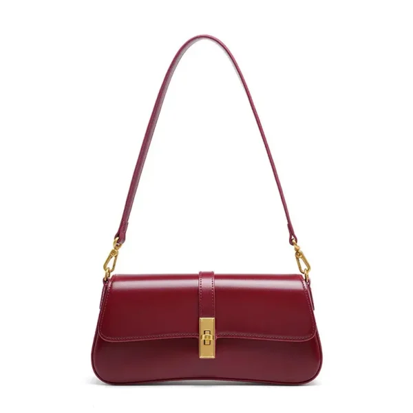 Sac à main cuir femme élégant rouge