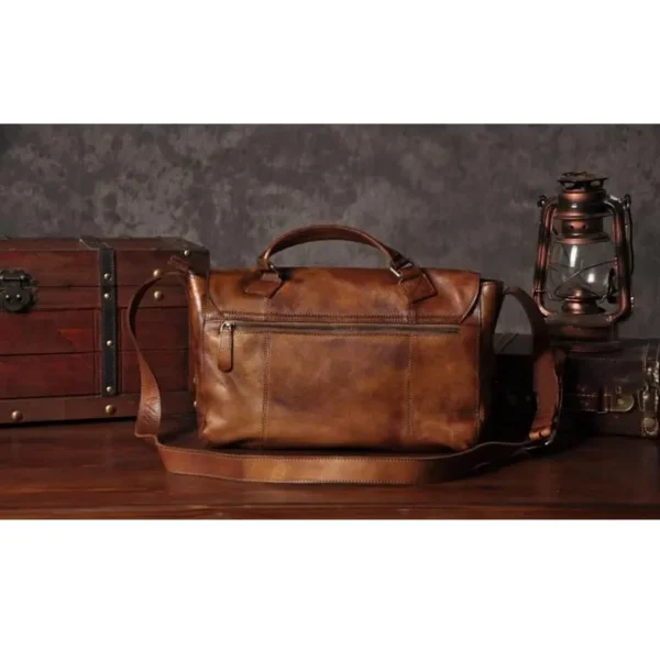 Sac à main vintage en cuir élégant