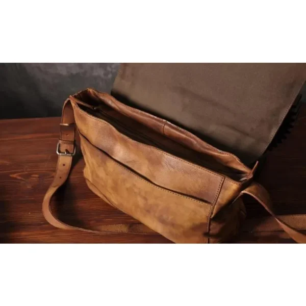 Sac à main vintage en cuir souple