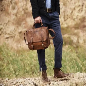 Sac à main vintage en cuir tendance