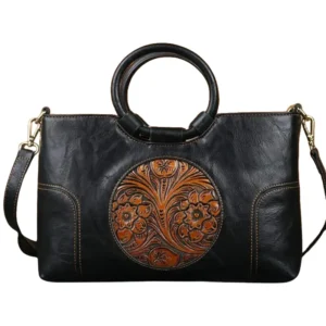 Sac à main vintage femme noir chic