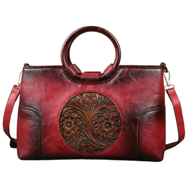 Sac à main vintage femme rouge