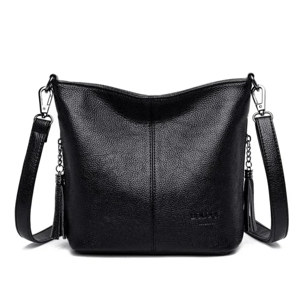 Sac à main blanc en bandoulière noir