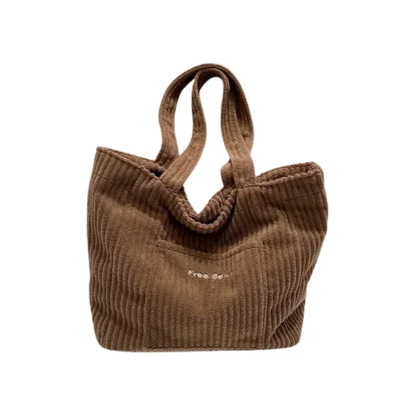 Sac à main blanc en velours marron