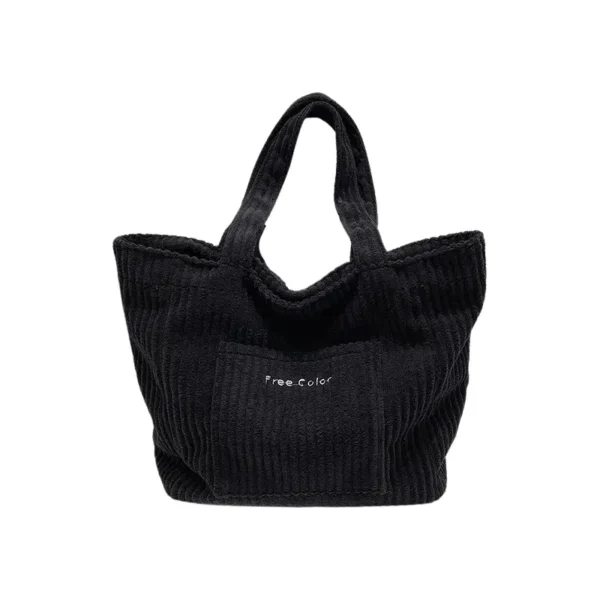 Sac à main blanc en velours noir