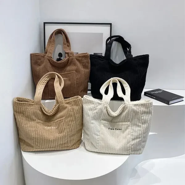 Sac à main blanc en velours quatre couleurs