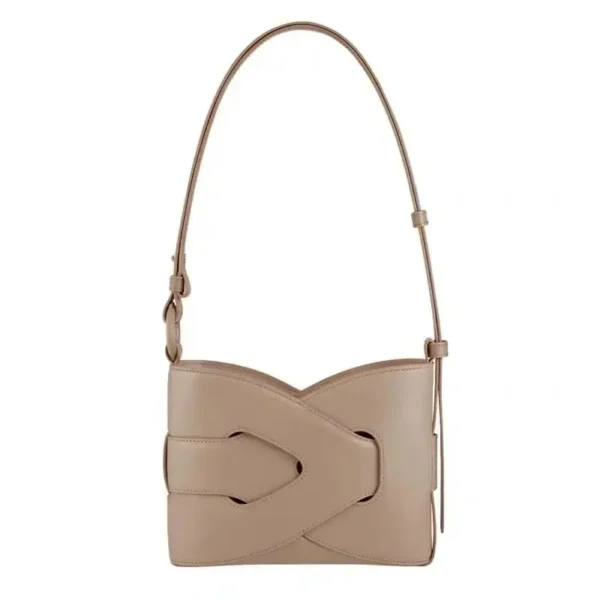 Sac à main camel en cuir beige