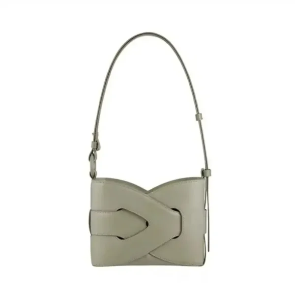 Sac à main camel en cuir vert