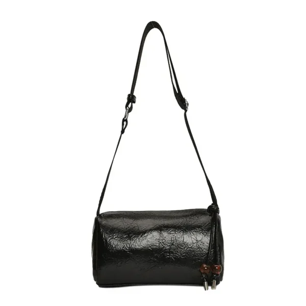 Sac à main doré brillant noir