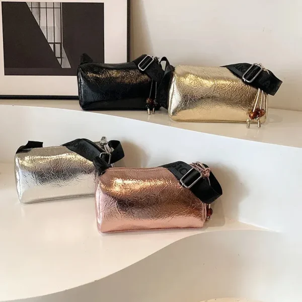 Sac à main doré brillant quatre couleurs
