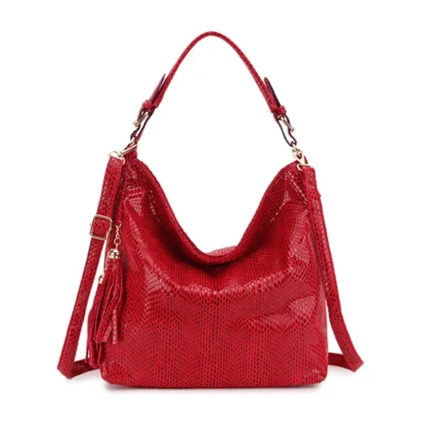Sac à main doré chic rouge