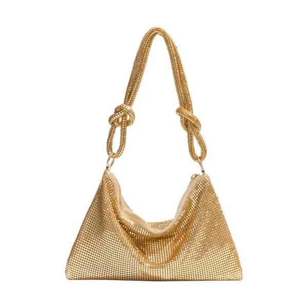 Sac à main doré tendance