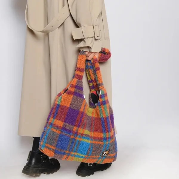 Sac à main femme multicolore se porte à l'épaule