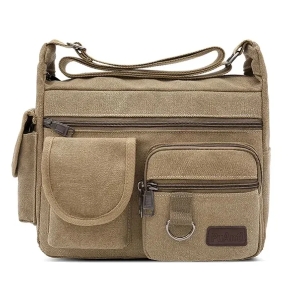 Sac à main homme en bandoulière marron