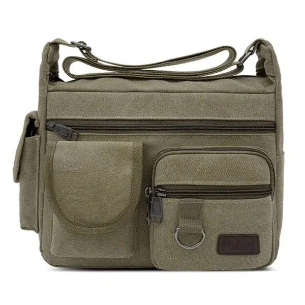 Sac à main homme en bandoulière vert