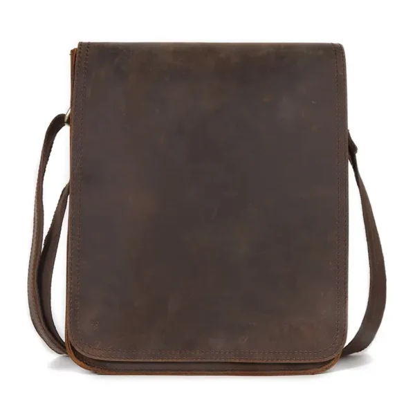 Sac à main homme en cuir marron