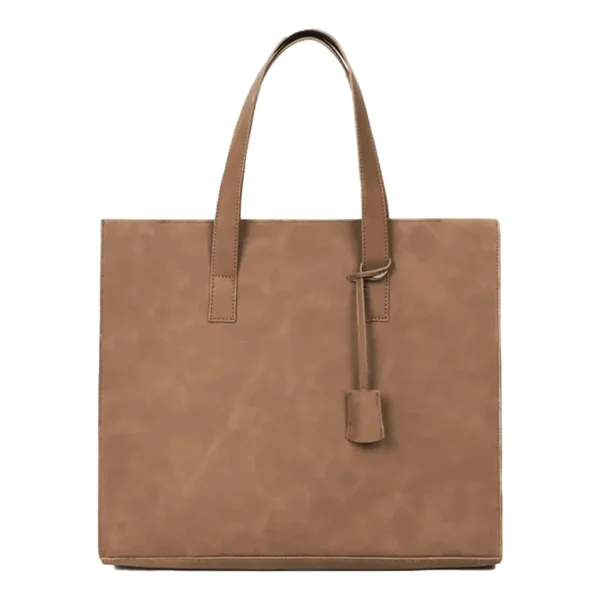 Sac à main homme en cuir vintage camel