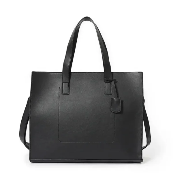 Sac à main homme en cuir vintage noir