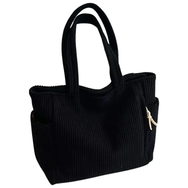 Sac à main jaune en velours noir