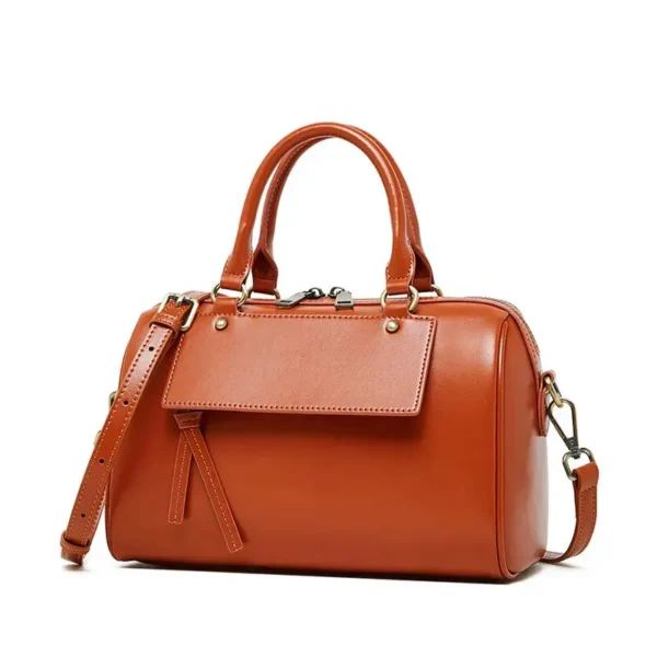 Sac à main noir élégant camel