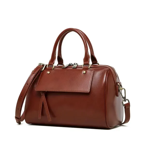 Sac à main noir élégant marron