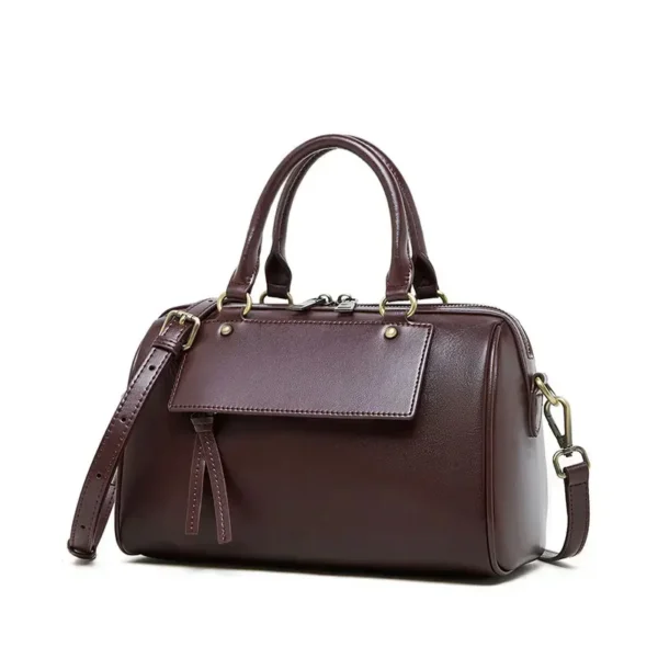 Sac à main noir élégant marron foncé