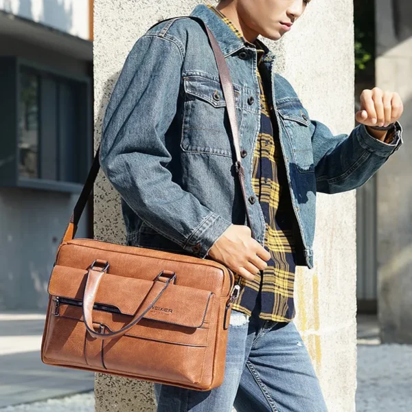 Sac à main noir sacoche pour homme