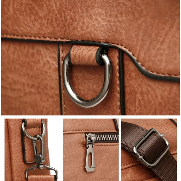 Sac à main noir sacoche pour homme haute qualité