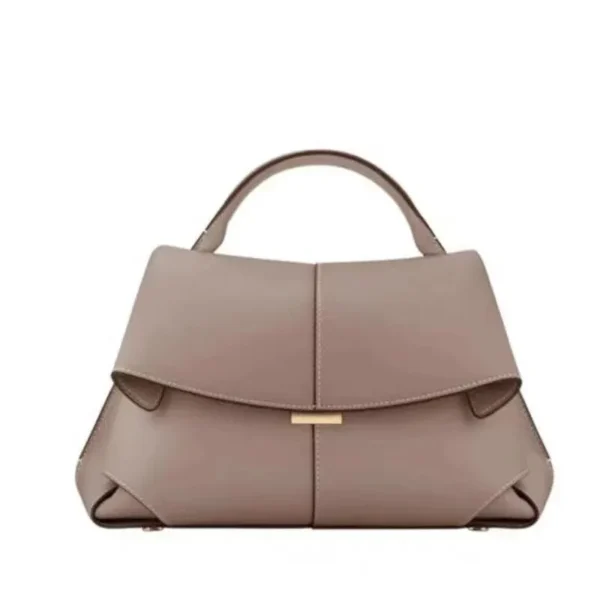 Sac à main pour femme en cuir gris