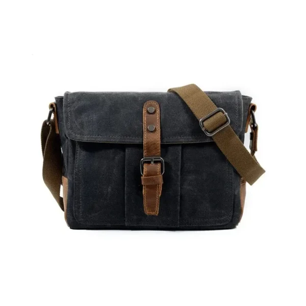 Sac à main rétro pour homme gris foncé