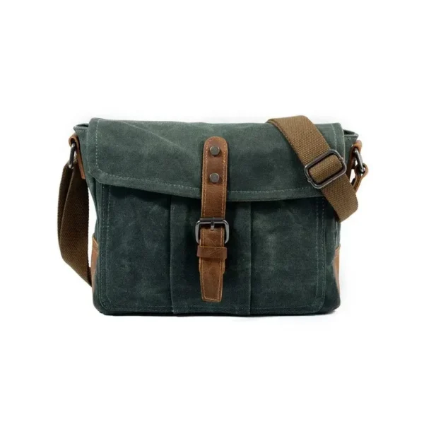 Sac à main rétro pour homme vert foncé