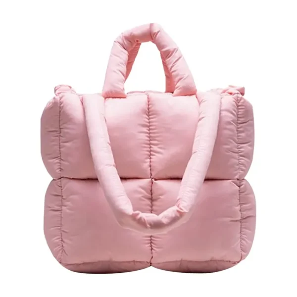 Sac à main rose matelassé