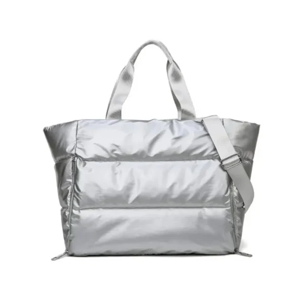 Sac à main rose tendance argenté
