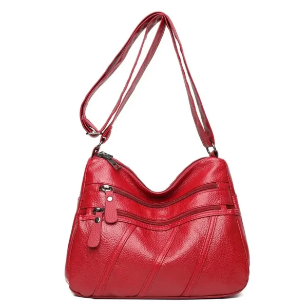 Sac à main rouge en bandoulière