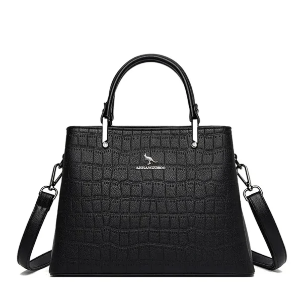Sac à main vert élégant noir