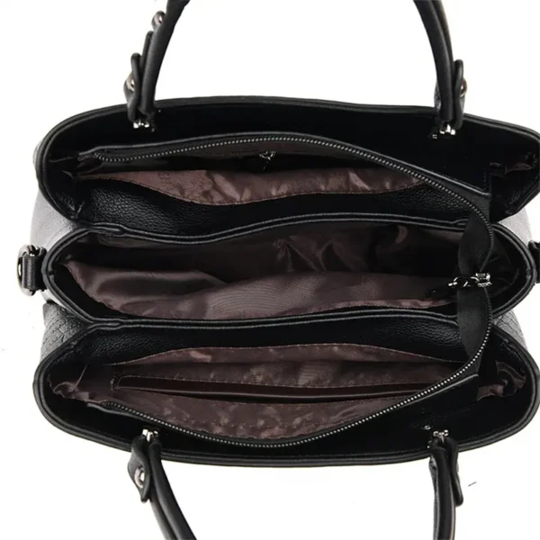 Sac à main vert élégant noir pratique
