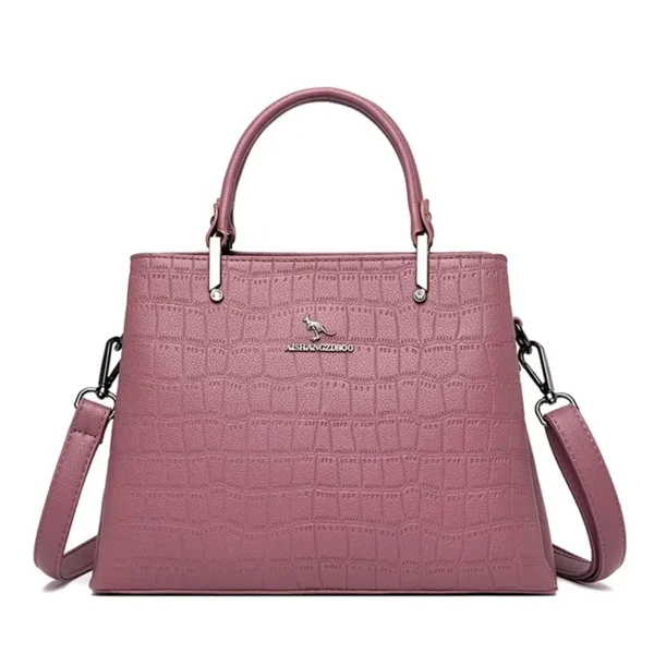 Sac à main vert élégant rose