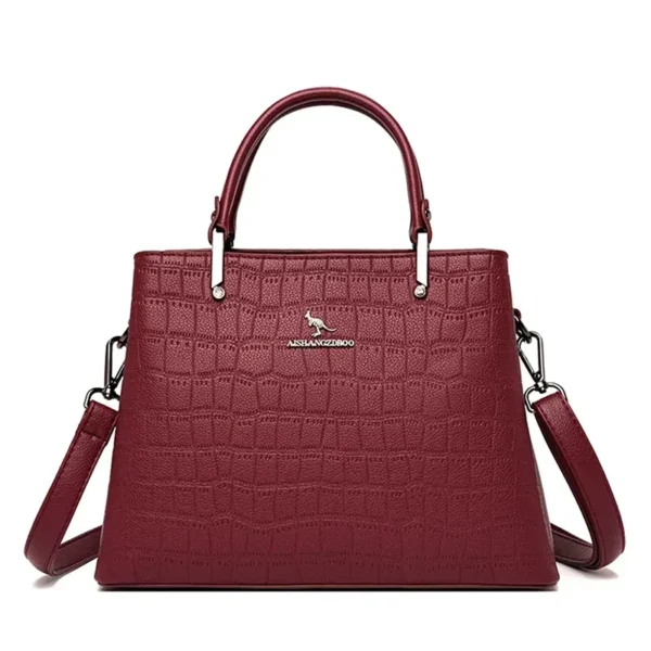 Sac à main vert élégant rouge