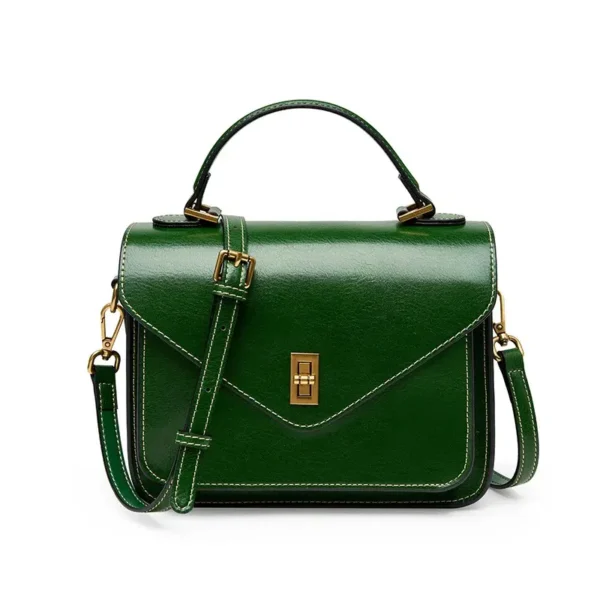 Sac à main vert rétro