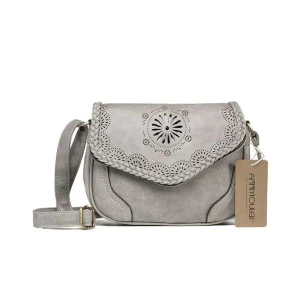 Sac à main vintage tendance gris