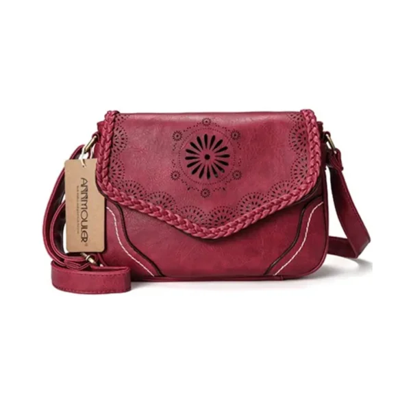 Sac à main vintage tendance rouge