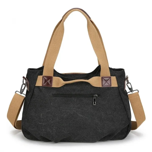 Grand sac à main en toile derrière