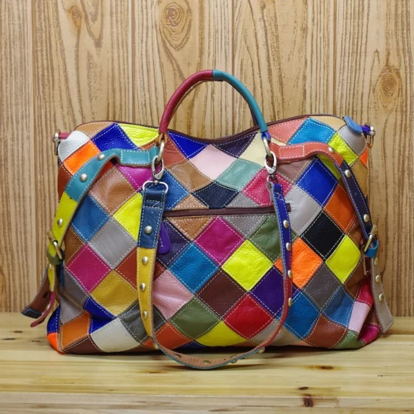 Grand sac à main multicolore – Image 2